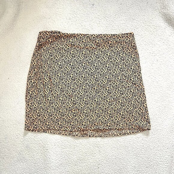 PacSun LA Hearts Mini Leopard Print Skirt - Picture 1 of 5